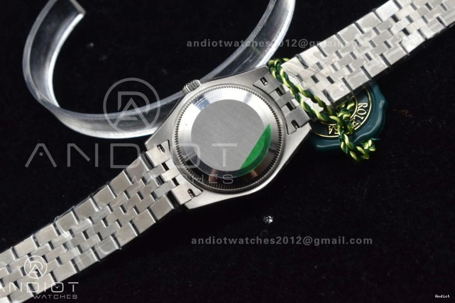 Dial President 278289 On White Steel Ladies Syle Bracelet Bezel 316L DateJust WF 31 Fluted 0427